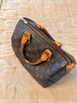 Louis Vuitton Speedy Mini Handbag HL Brown Leather