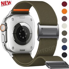 Magnetic Loop Nylon Watch Band For Apple Watch 11 10 9 8 7 6 SE Ultra 1 2 3 49mm