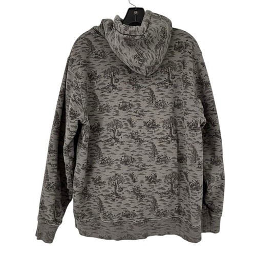 Teddy Fresh Toile Pattern Hoodie Unisex Large Gray Pullover Streetwear Skater  - Picture 2 of 11