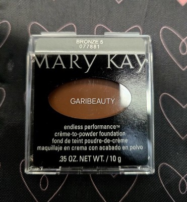 Mary Kay Endless Performance Creme to Powder Foundation Bronze 5. DISCONTINUED.