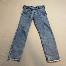 Abercrombie Kids Size 11/12 High Rise Ankle Skinny Jeans With Adorable Jean Tie