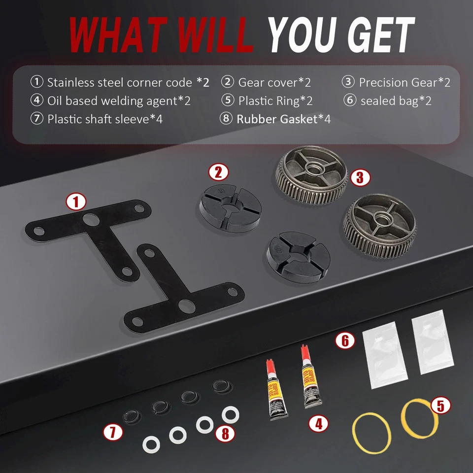 Kit de reparación de motor de faros engranaje de latón bronce para 00-04 Corvette 93-02 Firebird Foto 3 de 4