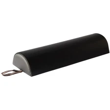 Master Massage 9"x26" Semi-round Massage Bolster -black Black