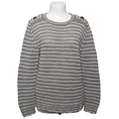 GF Ferre, Strickpullover, Größe: M, Grau/Weiß, Baumwolle, Chevron #53U
