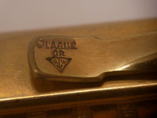 VINTAGE GOLD PLATED RW PLAQUE OR FRENCH FOUNTAIN PEN - 14 CT NIB