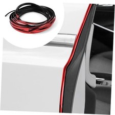 Car Door Edge Guard, 16.4Ft 5M U Shape Car Door Edge Trim, Anti-Collision Red