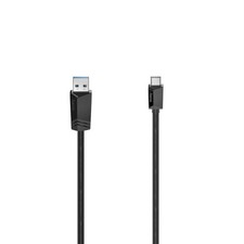 Image of Hama USB-C Cable USB-C Plug - USB-A Plug USB 3.2 Gen 1 5 Gbit/s 3m Black