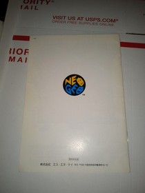 Samurai Shodown  AES Manual Neo Geo SNK System/Console  US SELLER