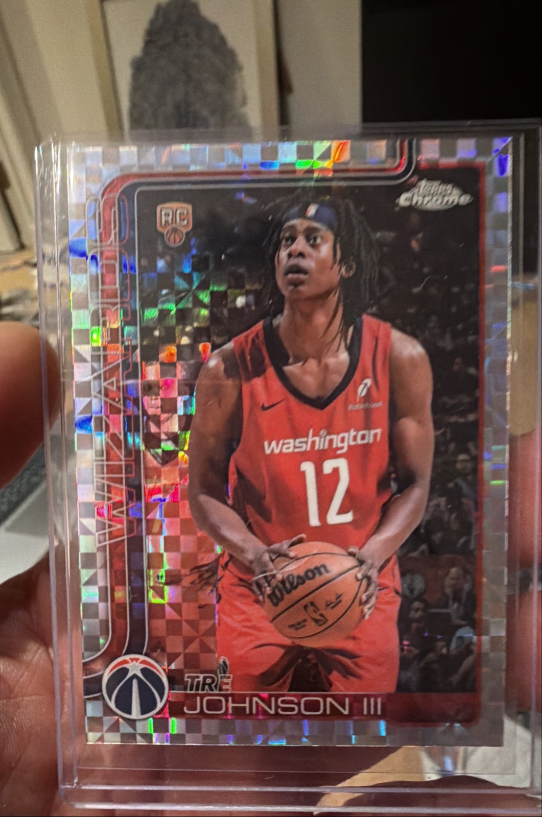 2025-26 Topps Chrome - Tre Johnson #256 X-Fractor (RC)