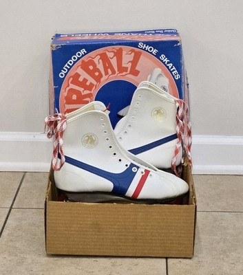 Vintage Fireball Official Roller Derby Skates Urethane with Original Box Size 5