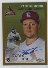 2023 Chrome Platinum Anniversary Gold Refractor 30/50 Zack Thompson Auto 14dq