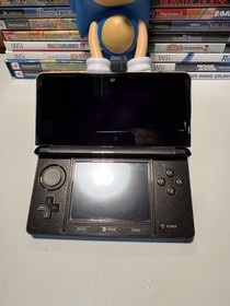 Nintendo 3DS Handheld System - Cosmo Black + Charger Super Mario Land 3d