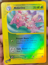 Nidorino - 55/147 - Pokemon Aquapolis Reverse Holo Rare Card LP/MP