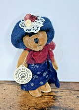 W/tags Boyds T.F. Wuzzies dollhouse miniature jointed teddy bear 3.5" dress hat