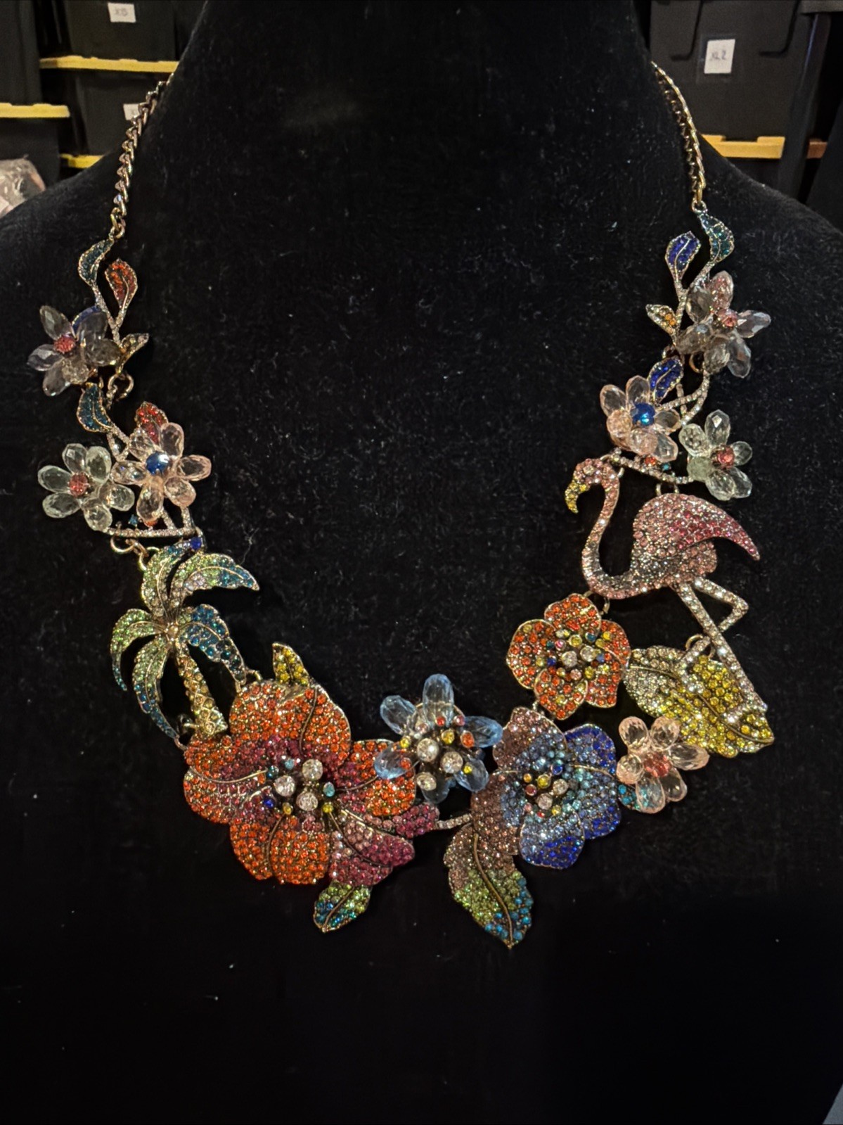 Signed Off Park Collection Multi Stone Floral Fla… - image 3