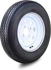 Wanda Trailer Tire Assembly 5.30-12 6-ply White Spoke Rim 4 Lug On 4 Wanda Trailer Tire Assembly 5.30-12 6-ply White Spoke Rim 4 Lug On 4