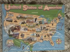 Melissa Doug USA Wooden Puzzle United States Of America