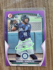 Gabriel Gonzalez Signed 2023 1st Bowman Baseball Card BP-133 Twins /250