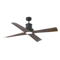 Outdoor Energiespar Deckenventilator Mit Led Und Fernbedienung Winche Schwarz