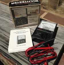Vintage working Micronta Radio Shack 22-201U analog multimeter multitester