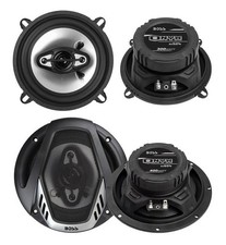 BOSS NX524 5.25" 300W and 6.5" 400W 4 Way Car Audio Coaxial Speaker Set 4 Pack 