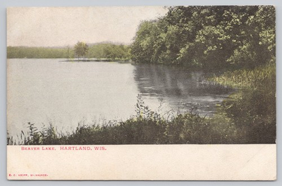 #ad Vintage Beaver Lake Hartland Wisconsin Postcard by E.O. Kropp $14.39
