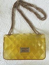 Y2K Crossi Transparent Jelly Purse with Gold Hardware by Crossi Shoulder Bag