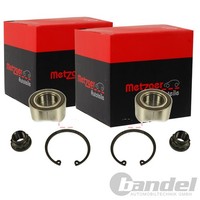 2X Metzger RADLAGER-SATZ Vorne Passend FÜR Toyota IQ Urban Verso Yaris