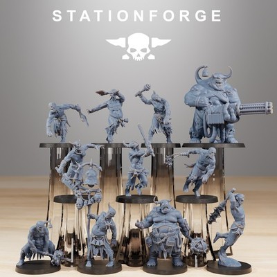 Station Forge Miniatures Corrupted Guard Walkers TTRPG Sci Fi Grim Dark Wargame