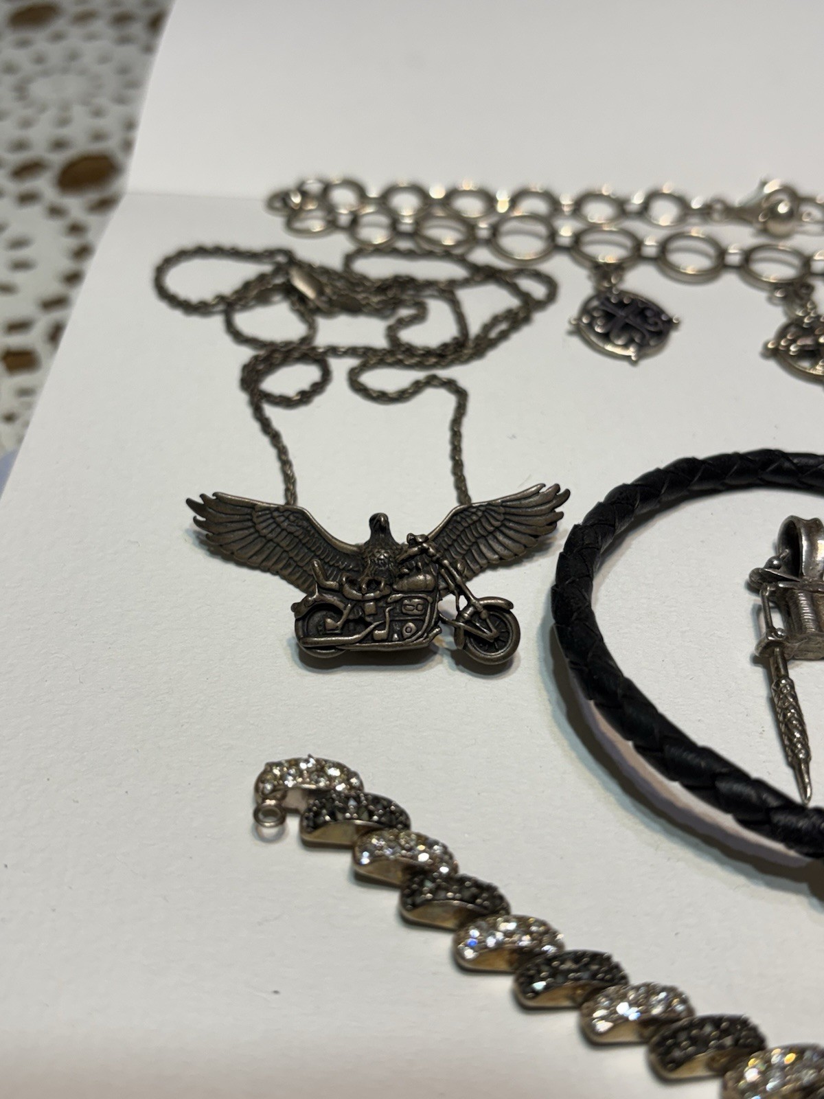 Sterling Silver Lot All Marked Untested Necklace … - image 4