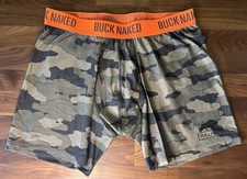 Duluth Trading Camo Orange Buck Naked Boxer Brief Bullpen Size Large