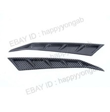 Rear Fog Light Lamp Bumper Cover Trim For 2024-2025 Hyundai Sonata Carbon Fiber