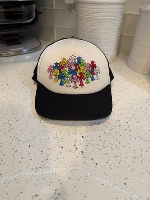 Authentic Chrome Hearts Multi Color Crosses Trucker Hat