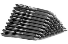 40 Pack Bulk Pens Ballpoint Smooth Writing Pens, Retractable Black Ink Pen, Medi