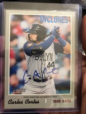 2019 Topps Heritage Minors Real One Auto #ROACC Carlos Cortes ON CARD AUTO