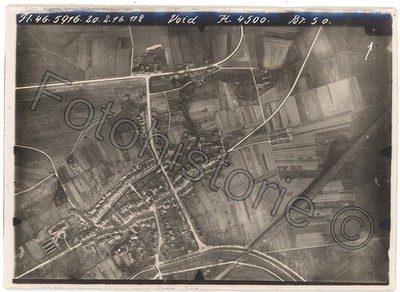 Foto WW1 Luftbild Void-Vacon Meuse Frankreich 1918 Fliegerabt 46
