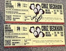 Cruz Beckham handsigniertes Konzert Ticket Sänger Musik The Breakers David Victoria