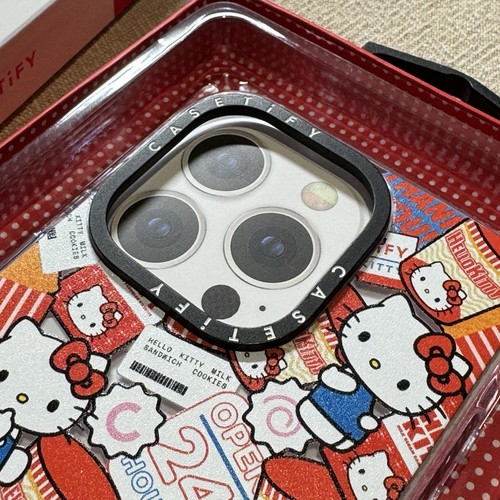 Casetify Hello Kitty Sticker Case Clear Case MagSafe Compatible iPhone 15 Pro - Picture 4 of 10