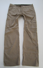 Mens 36x32 Prana Stretch Zion Pants dark khaki hiking climbing
