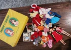 Vintage Barbie Skipper & Skooter Dolls With Clothes Accessories & Case!