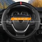 For Hyundai Car Steering Wheel Cover Carbon Fiber Leather Anti-slip Accessories