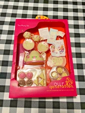 NIB Our Generation OG 18" Doll Tea For Two Set – Teapot, Teacups Treats, Tray