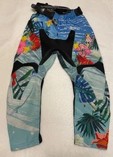 AOT Always On Top Floral Tropical BMX Pant Youth Child Sz 20 Dirt Bike Motocross