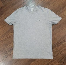 Scotch & Soda Mens T Shirt Gray L Modern Chest Logo Amsterdam Couture Preppy