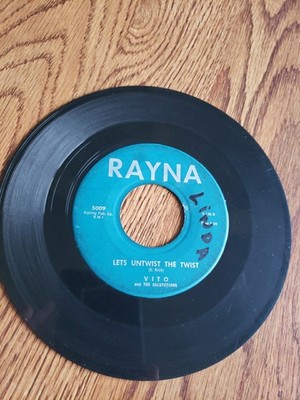 Vito and the Salutations - Gloria/Lets Untwist the Twist 45rpm Rayna Records F/G