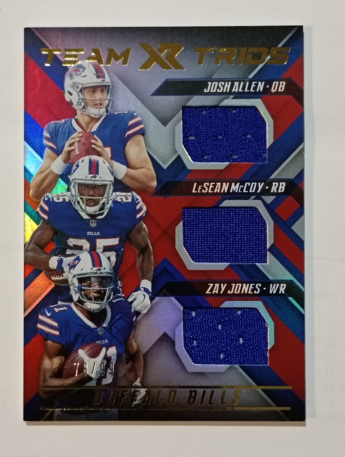 Panini 2018 Prizm Red White & Blue Josh Allen Buffalo Bills RC Card #205 & MORE view 7