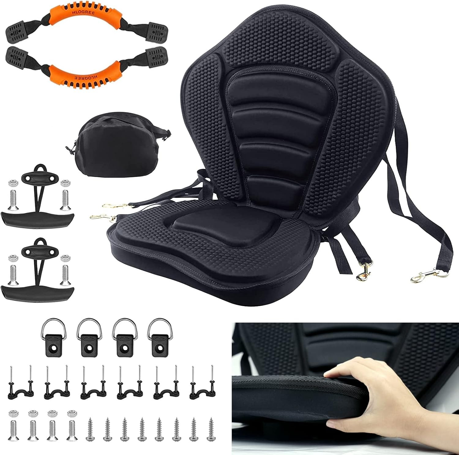 Seats - 1/2 Pck, Thicken Padded Seat Cushion With Back Suppo