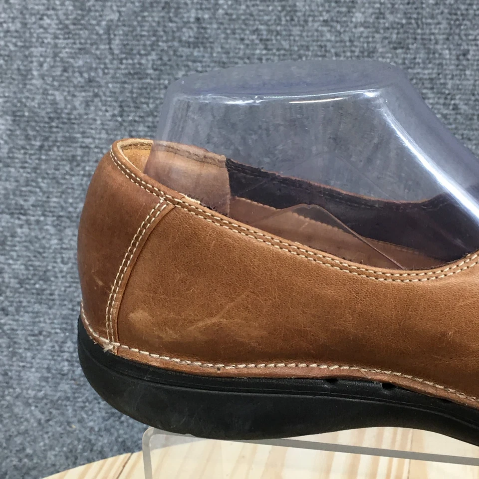 Clarks Unstructured Shoes Womens 8 M Cedar Mary Jane Brown Leather Round Toe Cas - Изображение 4 из 4