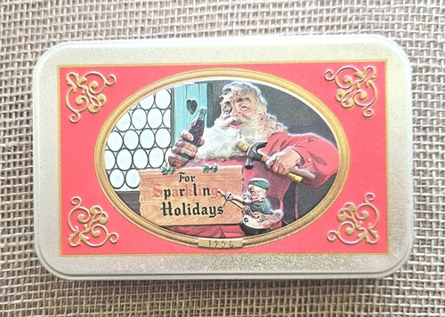 1998 Coca Cola Santa Claus Double Deck Playing Cards In Embossed Tin