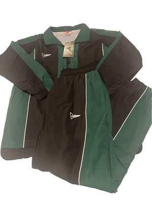 Upper V Soccer Tracksuit Youth XL Black Green Arsenal Warm-Up Set Jacket Pants